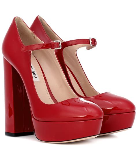 red platform miu miu|Red Miu Miu Heels for Women for sale .